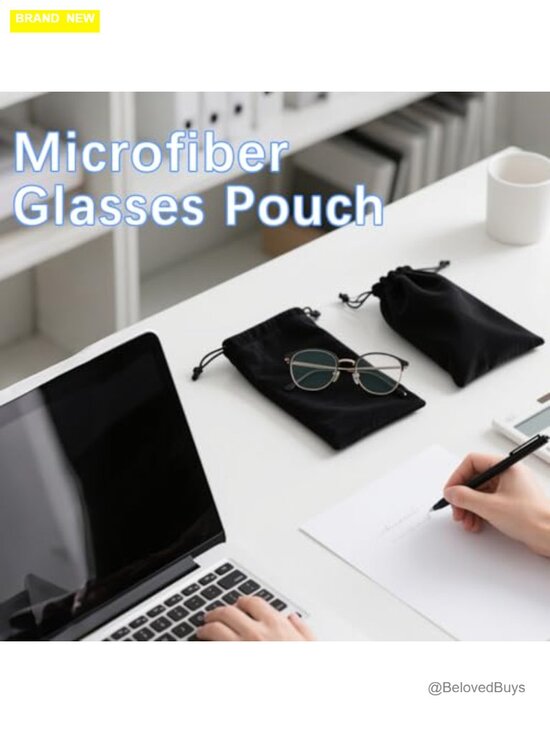 60 Pack Microfiber Eyeglass Pouches with Drawstring main image 6